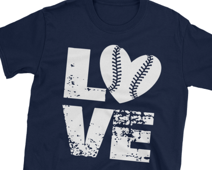 love baseball Short-Sleeve Unisex T-Shirt