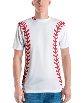 baseball flag 3/4 sleeve raglan shirt