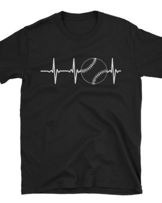 baseball heartbeat Short-Sleeve Unisex T-Shirt
