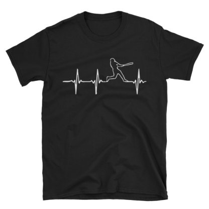 Baseball heartbeat Short-Sleeve Unisex T-Shirt