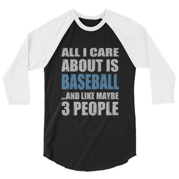 3/4 sleeve raglan baseball shirt 3/4 sleeve raglan baseball shirt