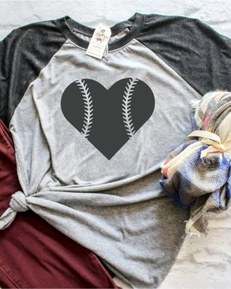 baseball 3/4 sleeve raglan shirt