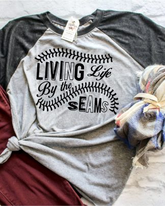 baseball 3/4 sleeve raglan shirt