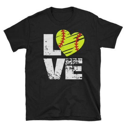 love softball Short-Sleeve Unisex T-Shirt