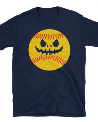 softball halloween shirt Short-Sleeve Unisex T-Shirt