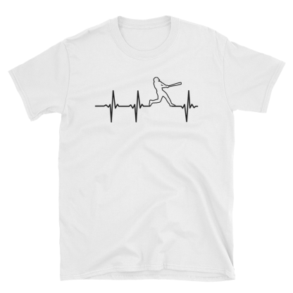 baseball heartbeat shirt Short-Sleeve Unisex T-Shirt