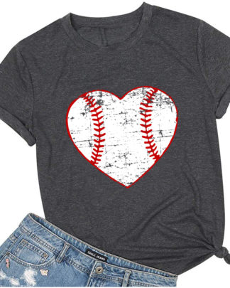 heart baseball Short-Sleeve Unisex T-Shirt
