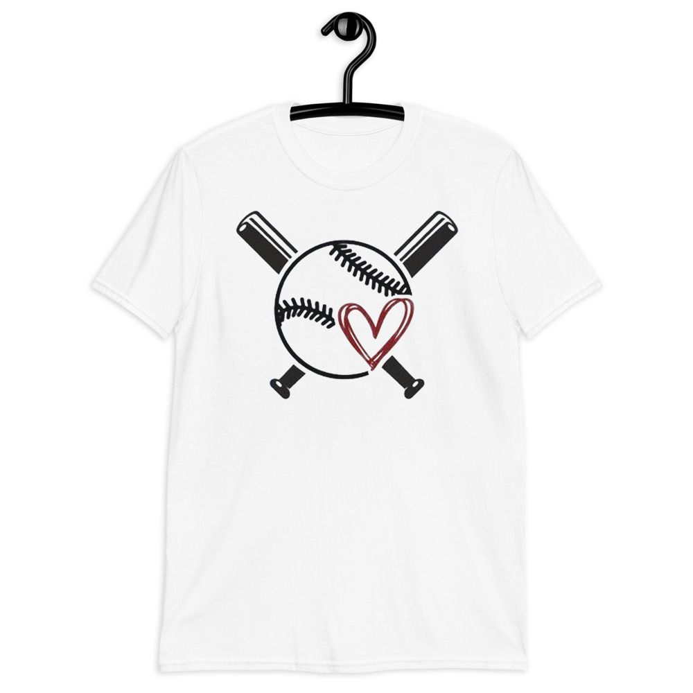love baseball Short-Sleeve Unisex T-Shirt love baseball Short-Sleeve Unisex T-Shirt - Image 2