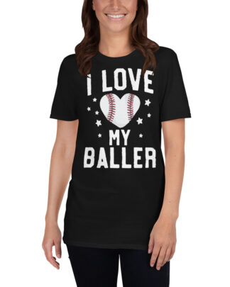 baseball i love my baller Short-Sleeve Unisex T-Shirt