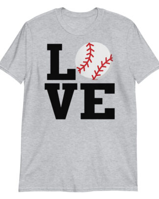 love love baseball Short-Sleeve Unisex T-Shirt