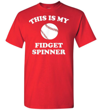 baseball this is my fidget spinner unisex Gildan Short-Sleeve T-Shirt