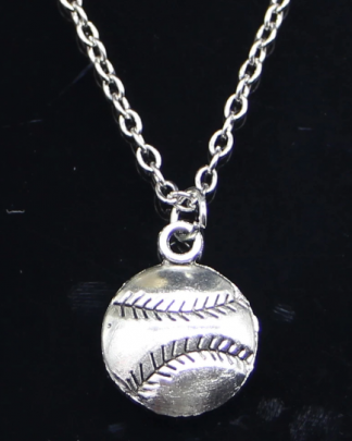 New Fashion Necklace 15x15mm baseball Pendants Short Long Women Men Colar Gift Jewelry Choker