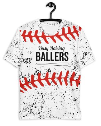 Busy Raising Ballers baseball t-shirt