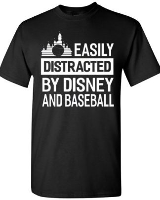 easily distracted by baseball unisex shirt