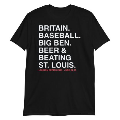 Britain Baseball Big Ben Beer and Beating St Louis T Shirt Short-Sleeve Unisex T-Shirt