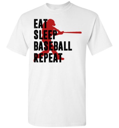 EAT SLEEP BASEBALL REPEAT Gildan Short-Sleeve T-Shirt