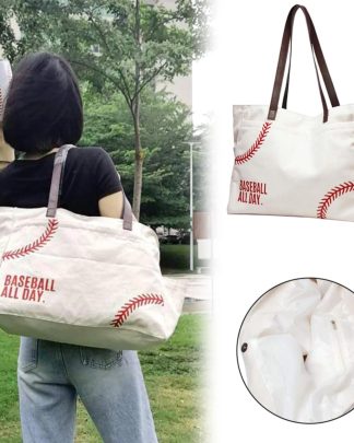 Baseball Mom Tote Bag Women’s Canvas Utility Wallet Tote Bag With Pocket Zip Tote Bag Quilted Leather Handbag Leather Handbag