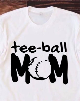 Cute Tee-Ball Mom Gift Tball Mom Baseball Season Women’s T-Shirt