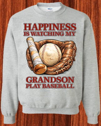 Happiness Is Watching My Grandson Play Baseball Shirt, Tee, Sweatshirt & Hoodie Long Sleeve – Baseball Grandpa Gift, Proud Grandparent Apparel Happiness Is Watching My Grandson Play Baseball Shirt, Tee, Sweatshirt & Hoodie Long Sleeve – Baseball Grandpa Gift, Proud Grandparent Apparel