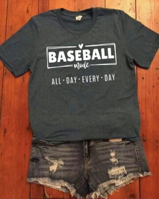 baseball mom all day every day Shirt, Tee, Sweatshirt & Hoodie long sleeve