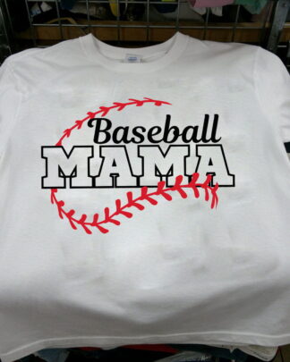 Baseball Mama Shirt, Tee, Sweatshirt & Hoodie long sleeve - Cute Mother's Day & Game Day Apparel